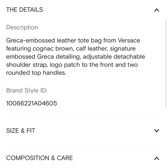 Versace Greca Embossed leather tote bag - Picture 3 of 16